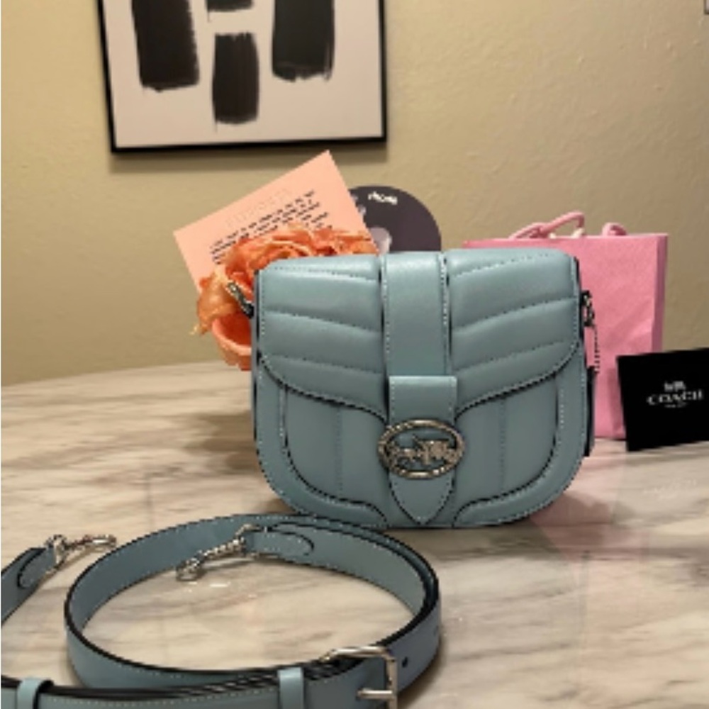 Coach Georgie Blue Crossbody Bag